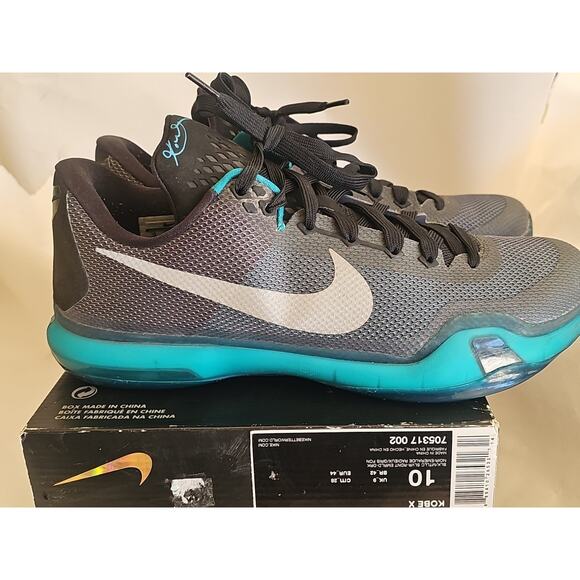 Nike Kobe X 10 Mens Liberty Radiant Emerald Sneakers Shoes Size 10 - Picture 4 of 12